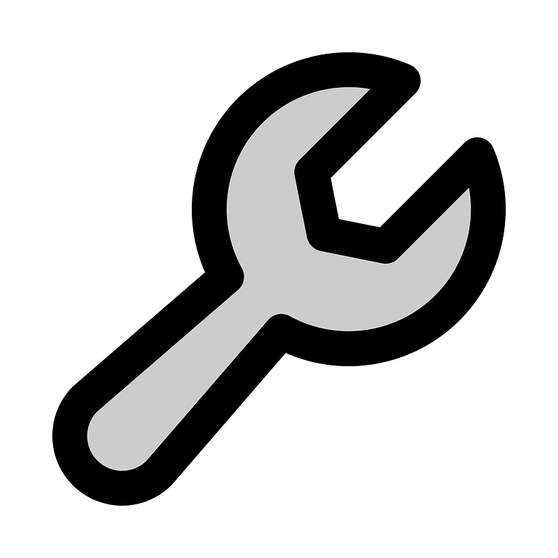Wrench icon. Free download transparent .PNG Creazilla