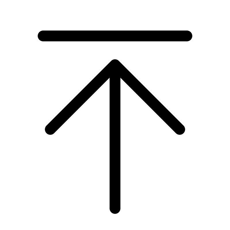 Arrow-line-up icon. Free download transparent .PNG | Creazilla