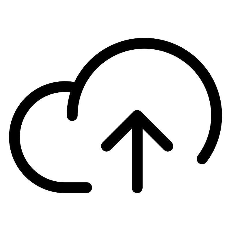 Cloudarrowup icon. Free download transparent .PNG Creazilla