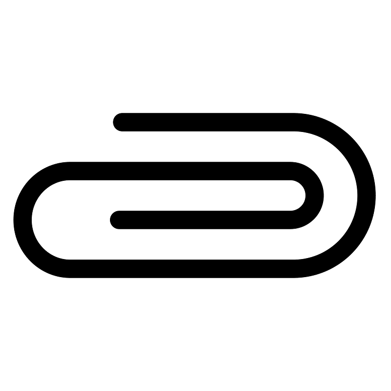 Papercliphorizontal icon. Free download transparent .PNG Creazilla
