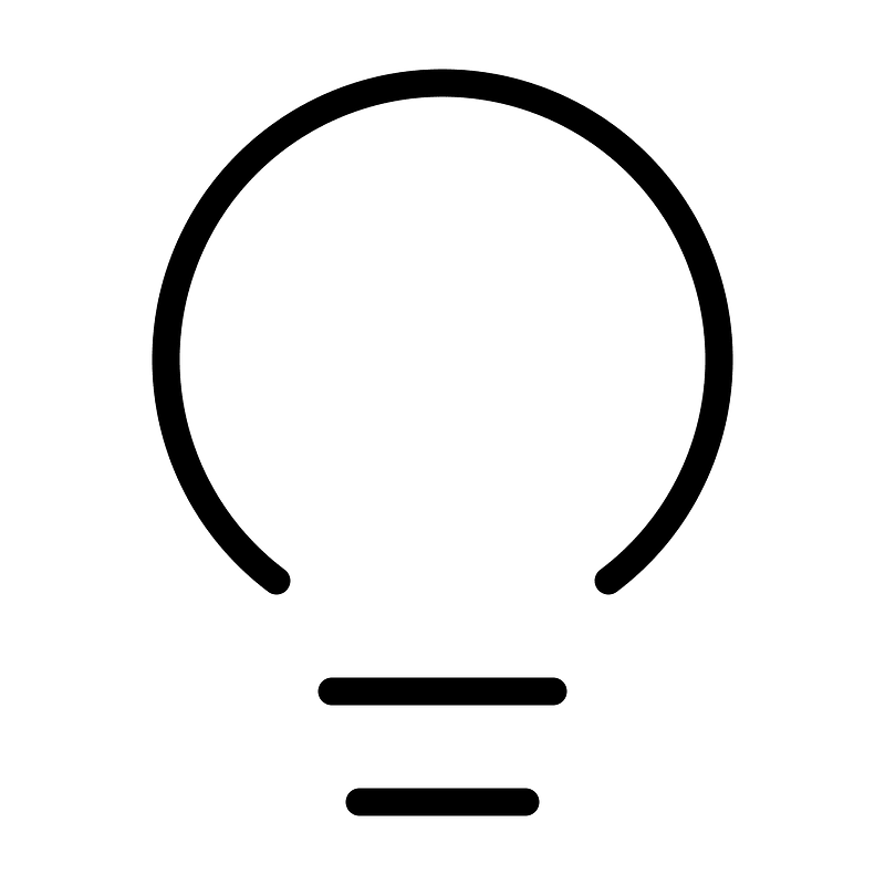 Lightbulb icon. Free download transparent .PNG Creazilla