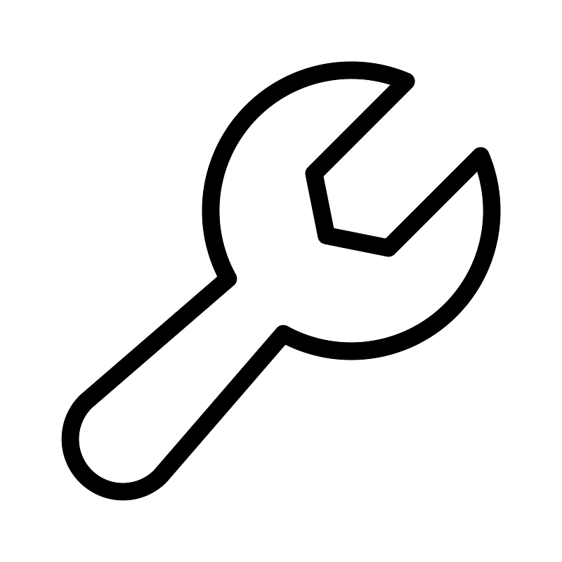 Wrench icon. Free download transparent .PNG Creazilla