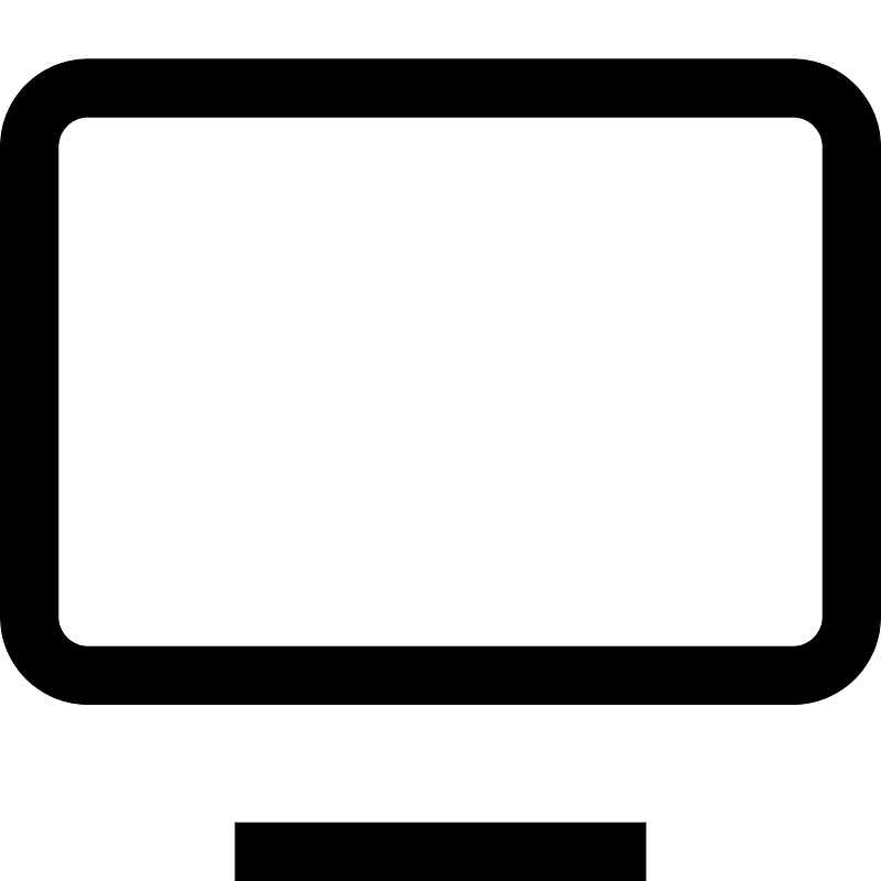 Screen icon. Free download transparent .PNG Creazilla