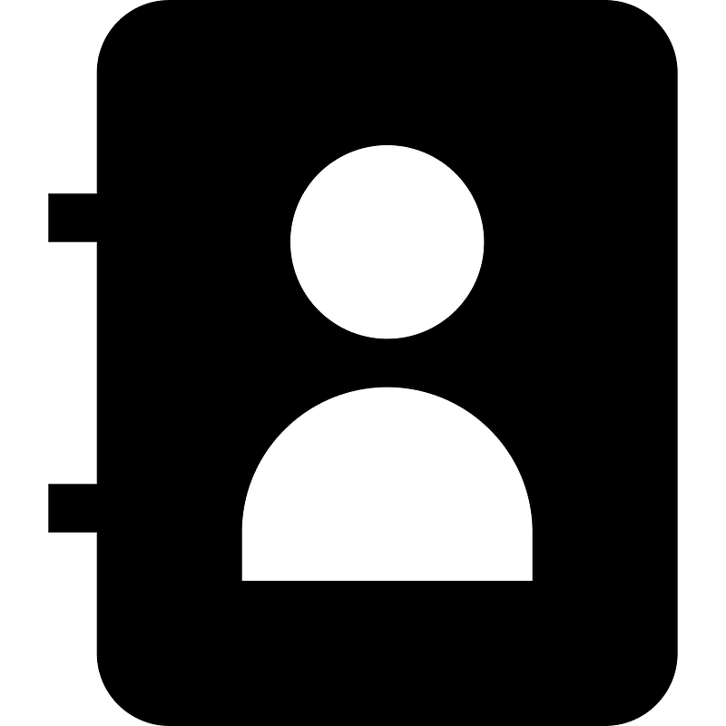 Addressbook icon. Free download transparent .PNG Creazilla