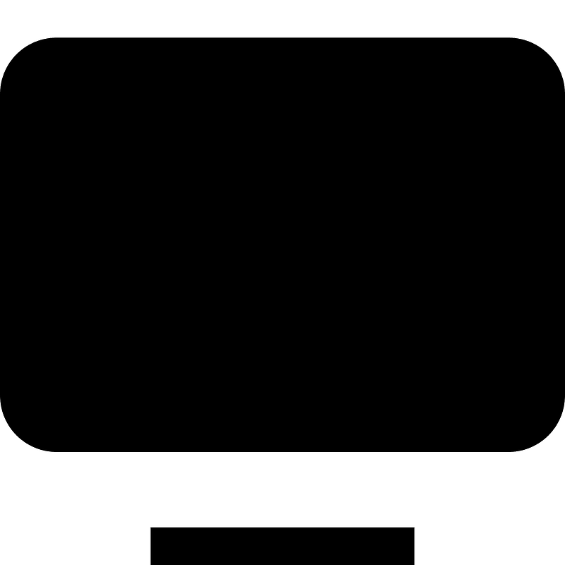 Screen icon. Free download transparent .PNG Creazilla