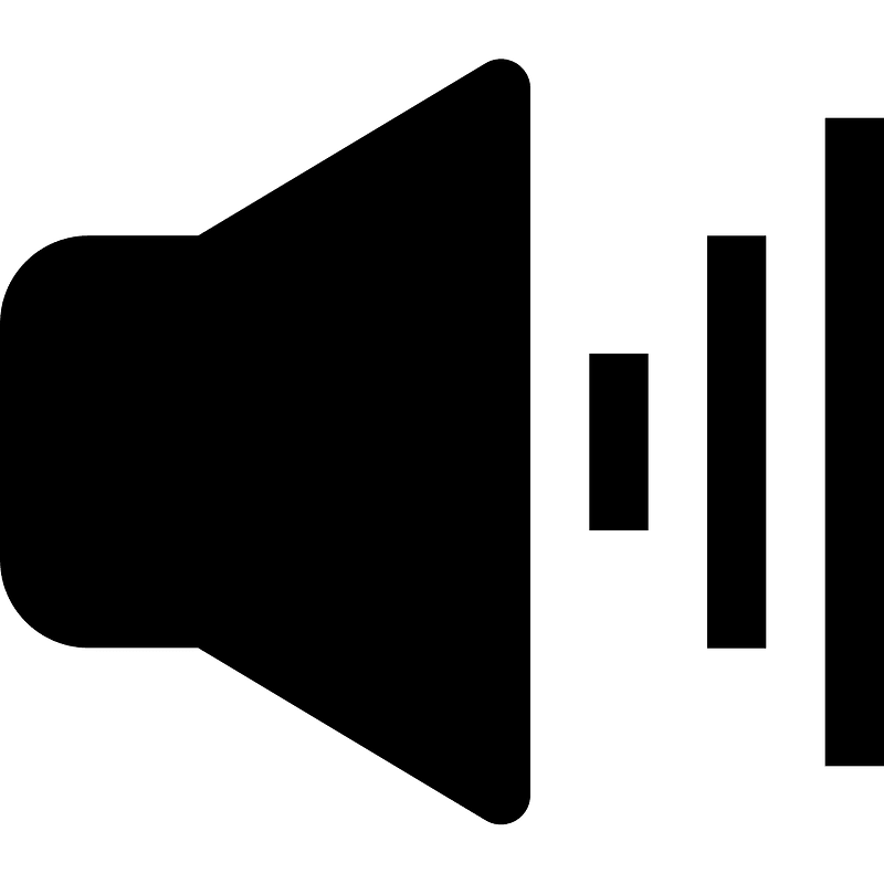 Volume icon. Free download transparent .PNG Creazilla