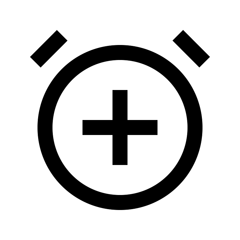 Alarmadd icon. Free download transparent .PNG Creazilla