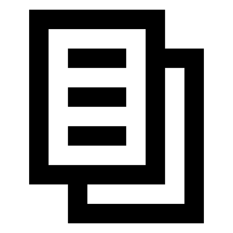 Copy icon. Free download transparent .PNG | Creazilla
