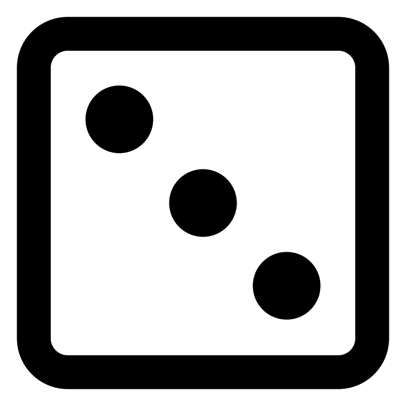 Dice icon. Free download transparent .PNG Creazilla