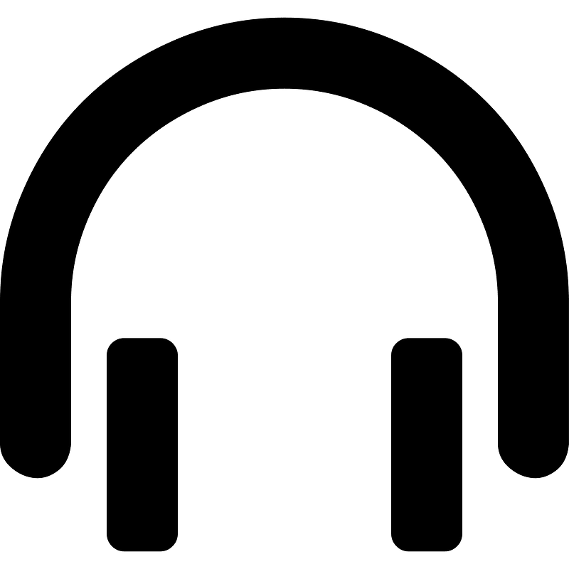 Headphones icon. Free download transparent .PNG Creazilla