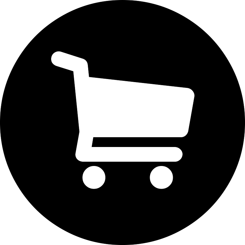 Round shopping cart icon. Free download transparent .PNG Creazilla