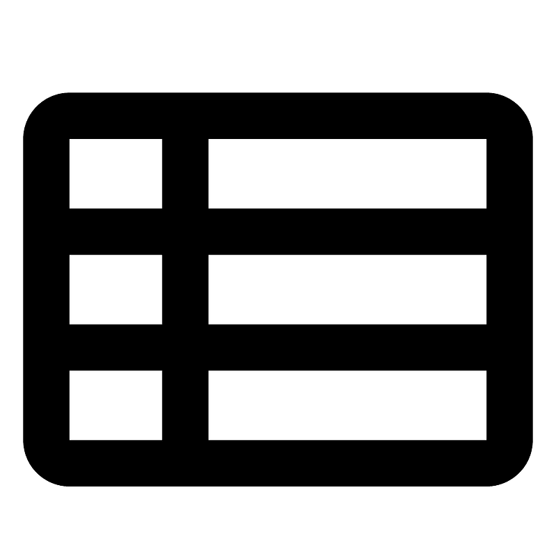 Table icon. Free download transparent .PNG | Creazilla