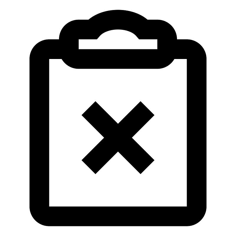 Clipboarddelete icon. Free download transparent .PNG Creazilla