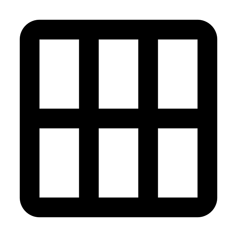 Grid icon. Free download transparent .PNG | Creazilla