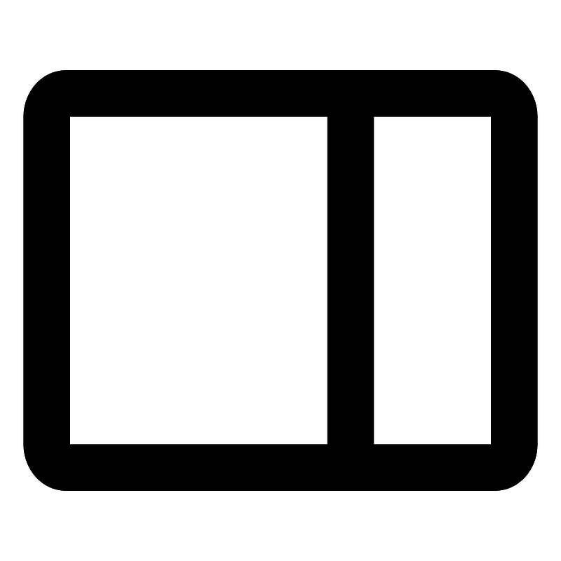 Sidebarleft icon. Free download transparent .PNG Creazilla