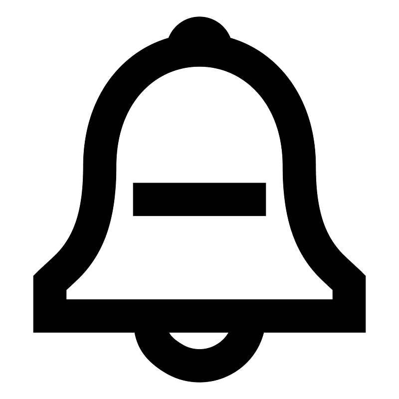 Bellminus icon. Free download transparent .PNG Creazilla