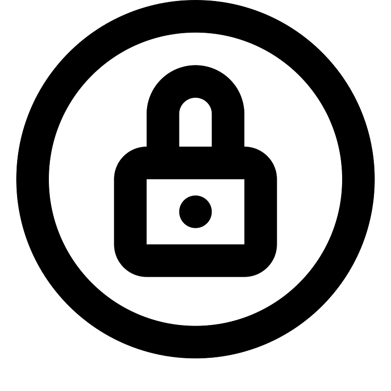 Lockcircle icon. Free download transparent .PNG Creazilla