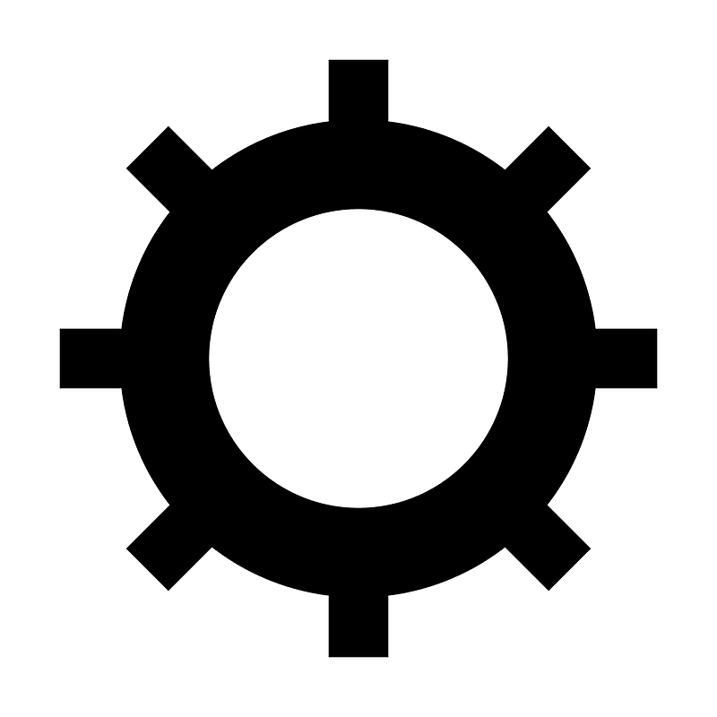 Gear icon. Free download transparent .PNG Creazilla