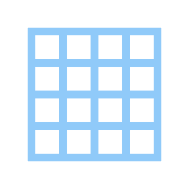 Grid icon. Free download transparent .PNG | Creazilla