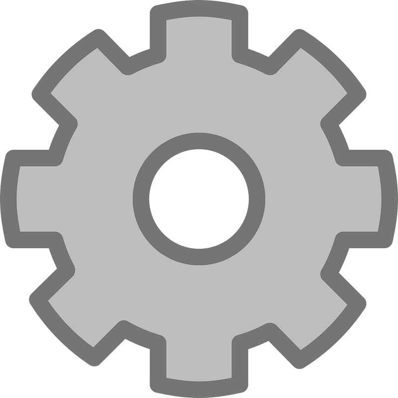 Grey Settings Icon Free Download Transparent PNG Creazilla