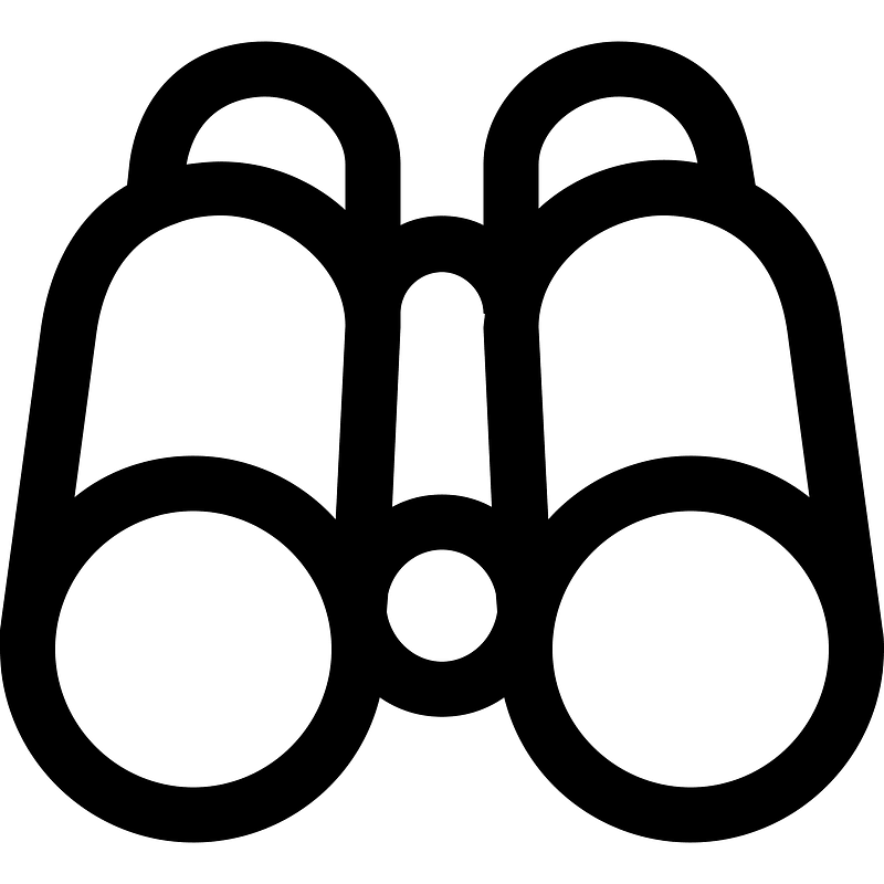 Binocularoutline icon. Free download transparent .PNG Creazilla