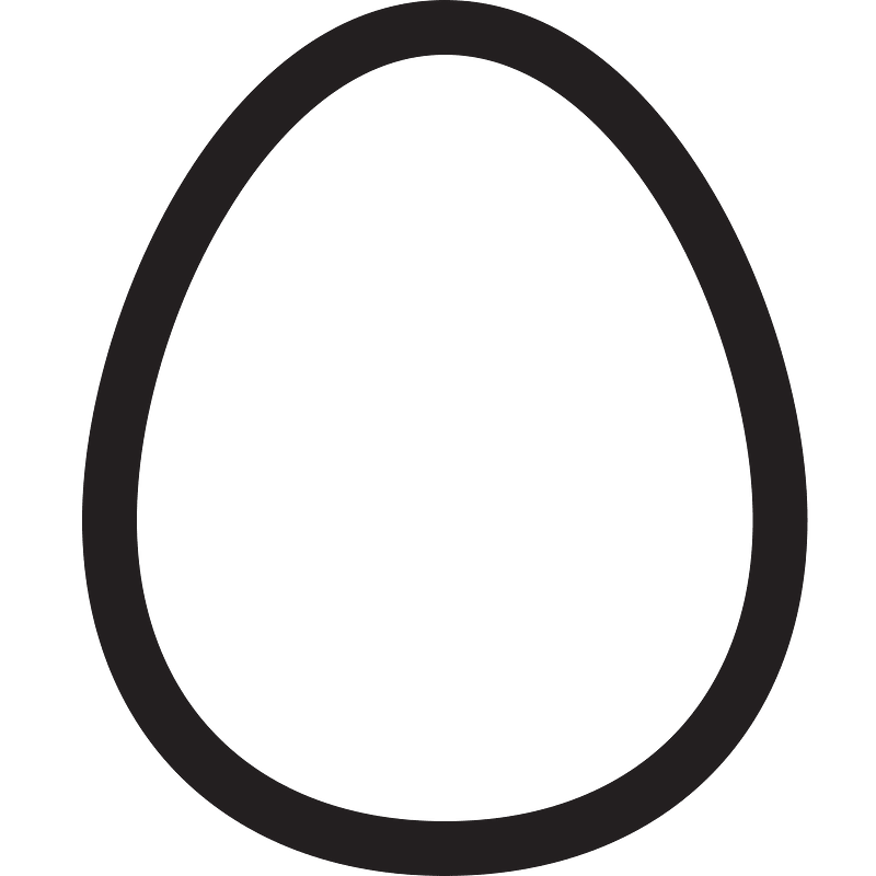 Egg outline Icon Free Download Transparent PNG Creazilla