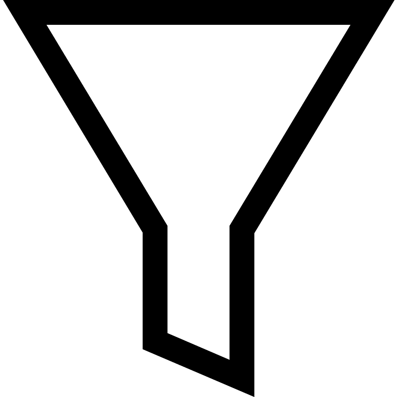 Filteroutline icon. Free download transparent .PNG Creazilla