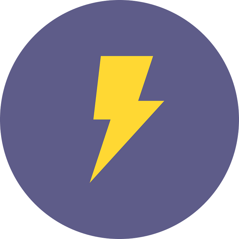 Lightningflat icon. Free download transparent .PNG Creazilla