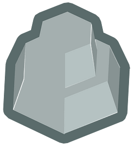 Isometric grey rock icon. Free download transparent .PNG | Creazilla