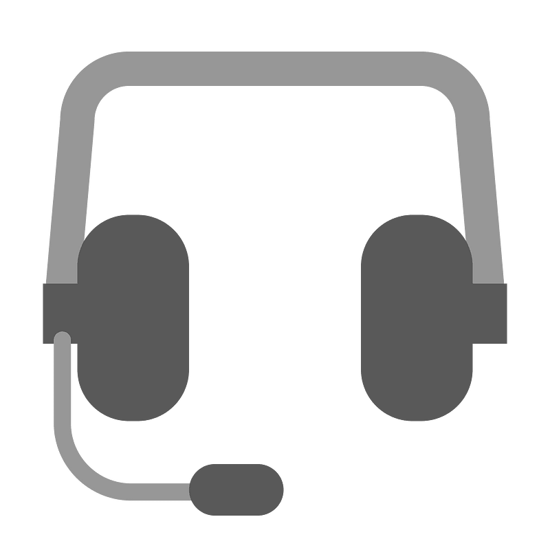 Headphones microphone icon. Free download transparent .PNG Creazilla