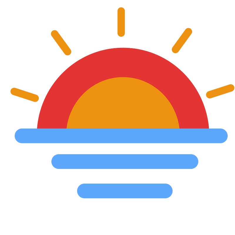 Sunrise icon. Free download transparent .PNG | Creazilla