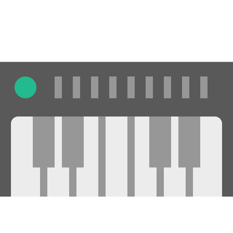 Electronic keyboard icon. Free download transparent .PNG Creazilla