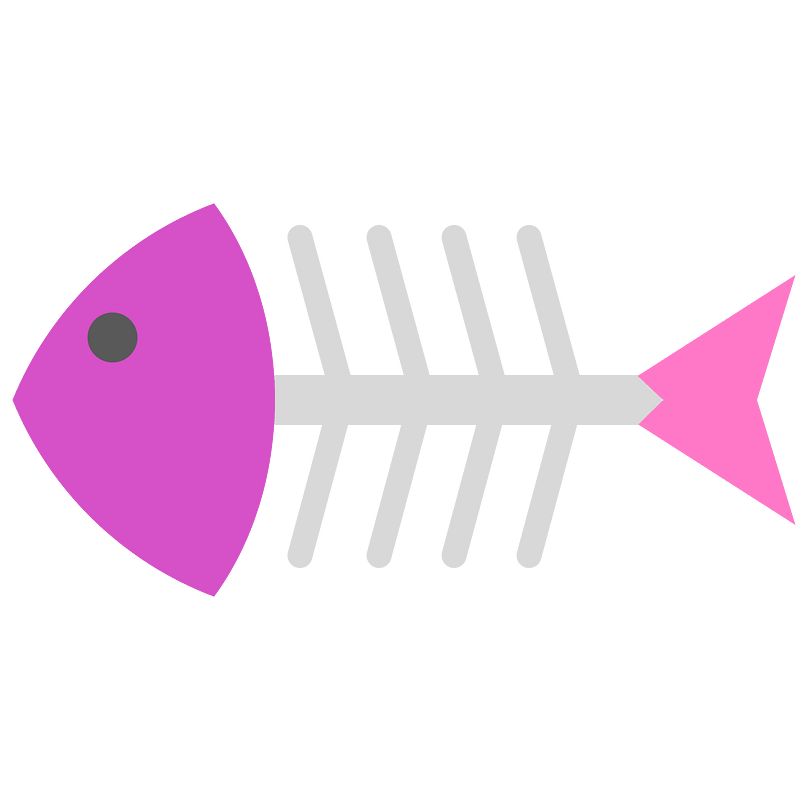 Fish bones icon. Free download transparent .PNG Creazilla