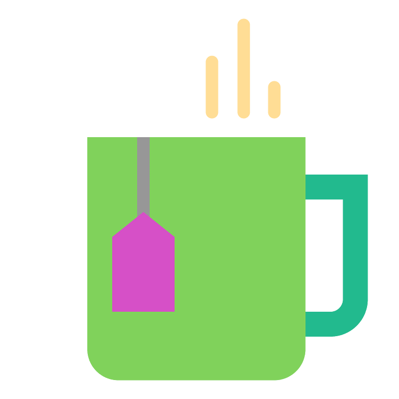 Green tea cup icon. Free download transparent .PNG Creazilla