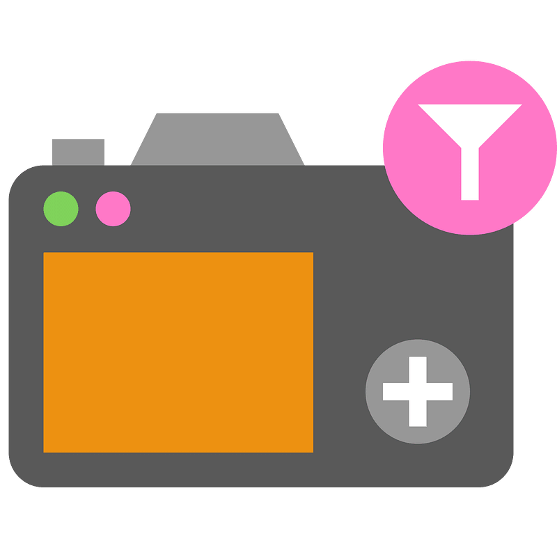Camera filter icon. Free download transparent .PNG | Creazilla