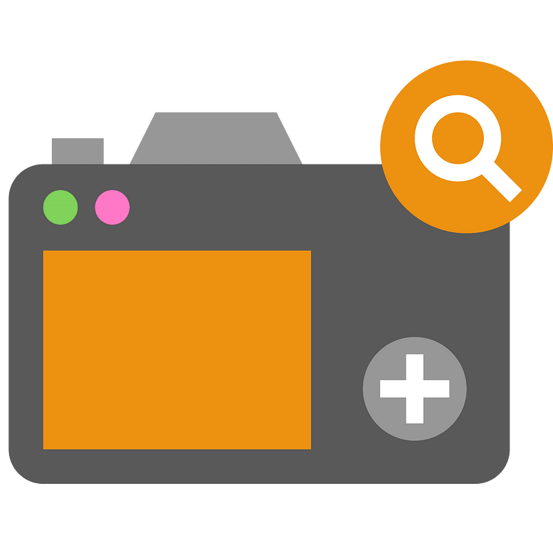 Camera search icon. Free download transparent .PNG Creazilla