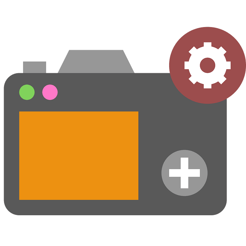 Camera settings icon. Free download transparent .PNG Creazilla