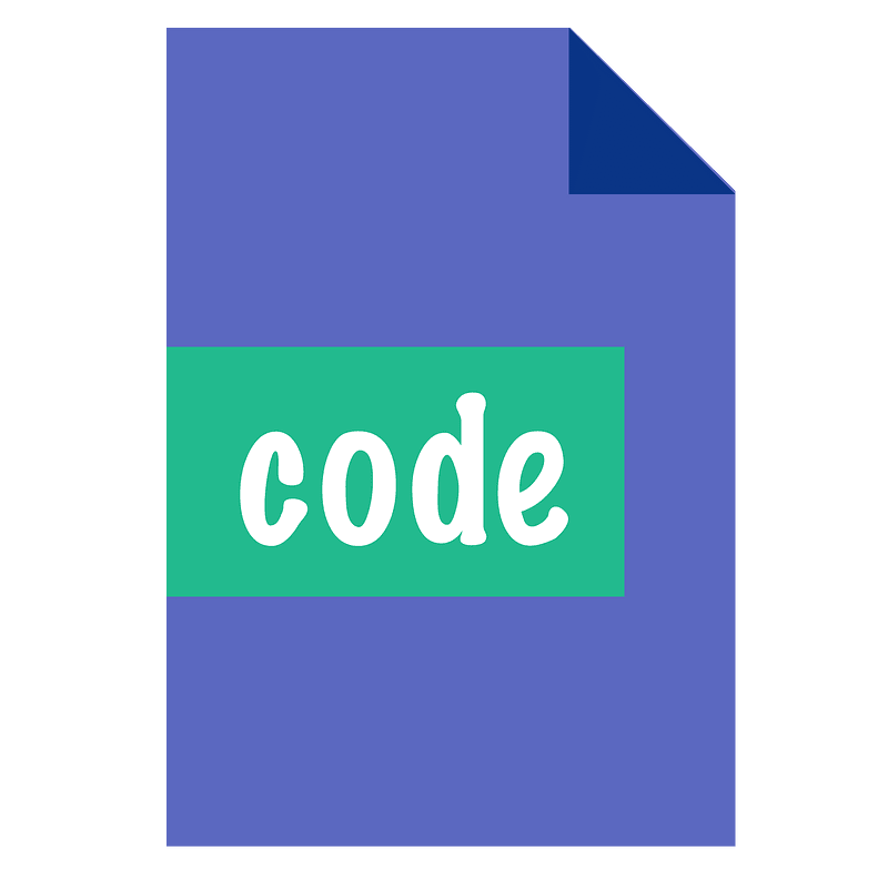 Code file icon. Free download transparent .PNG | Creazilla