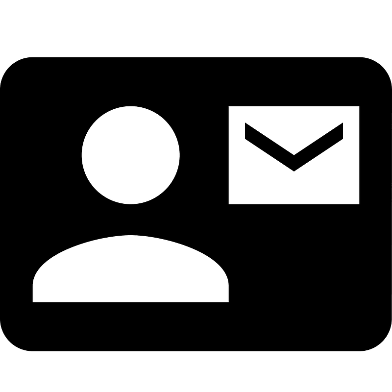 Contactsmail icon. Free download transparent .PNG Creazilla