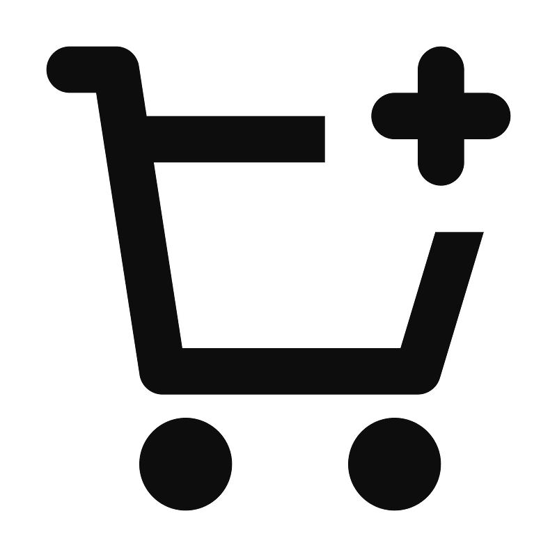 Shoppingcartadd icon. Free download transparent .PNG Creazilla
