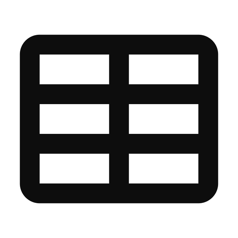 Table icon. Free download transparent .PNG | Creazilla