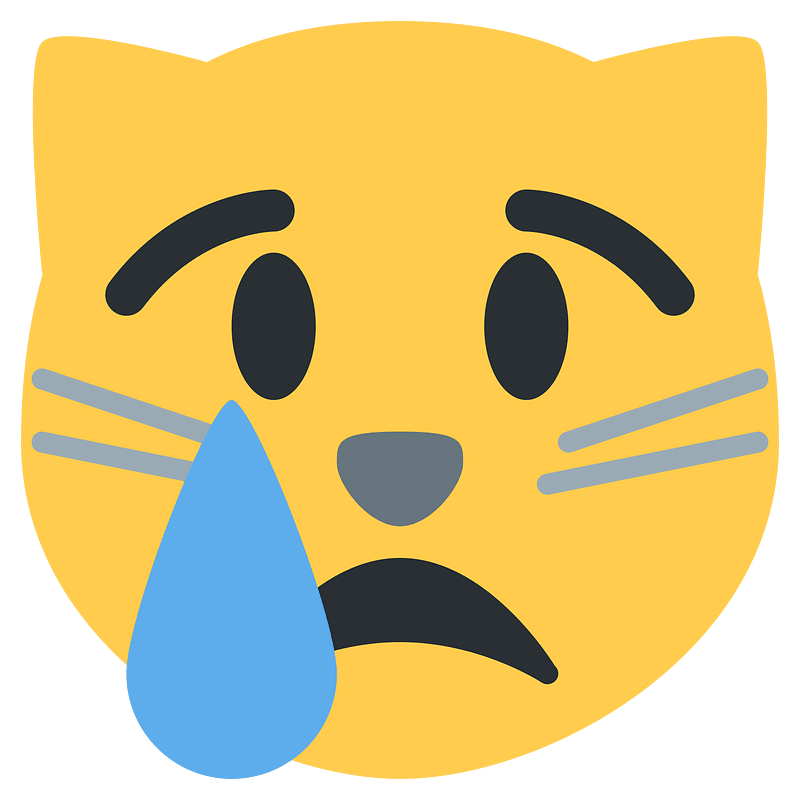 Twemoji 1f63f icon. Free download transparent .PNG Creazilla