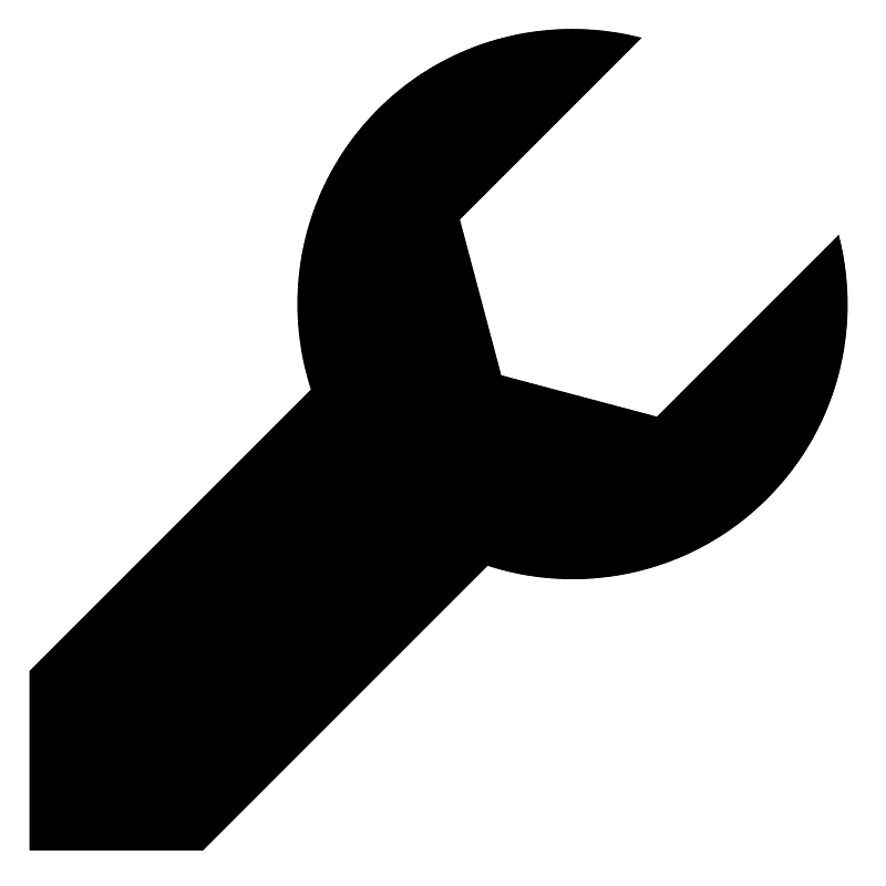 Wrench icon. Free download transparent .PNG Creazilla