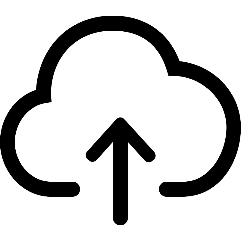 Cloudupload icon. Free download transparent .PNG Creazilla