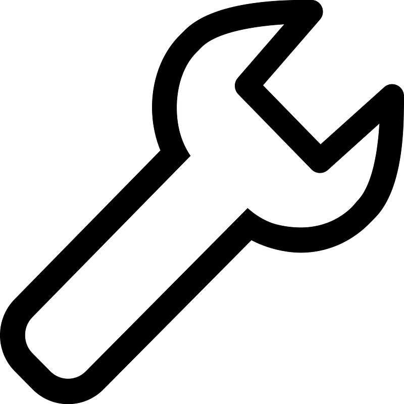 Wrench icon. Free download transparent .PNG Creazilla