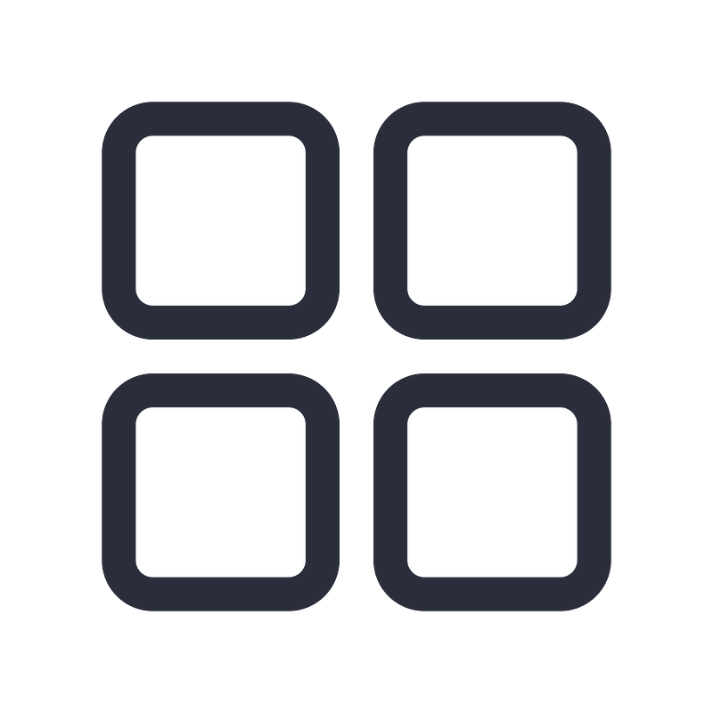 Grid icon. Free download transparent .PNG | Creazilla