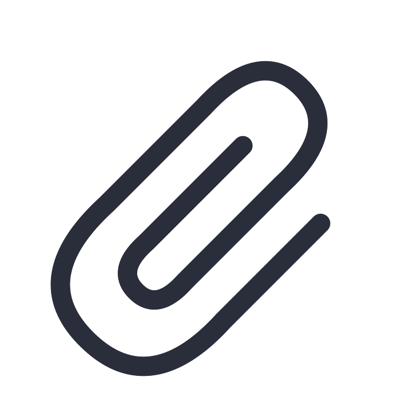 Paperclip icon. Free download transparent .PNG Creazilla