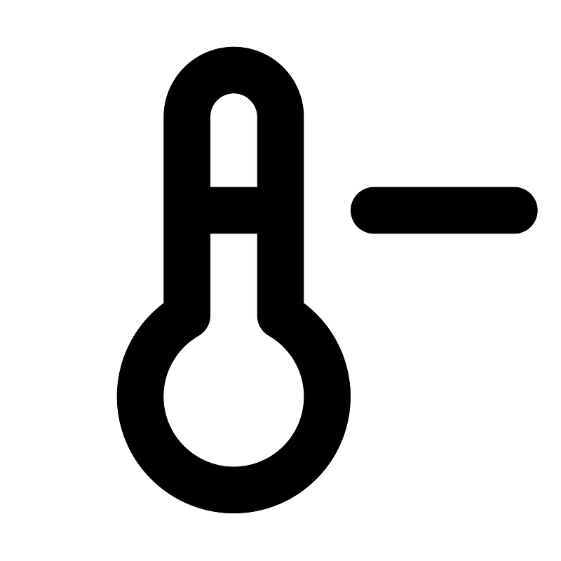 Temperatureminus icon. Free download transparent .PNG Creazilla