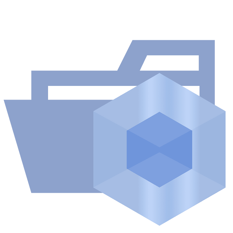 Folder type webpack opened icon