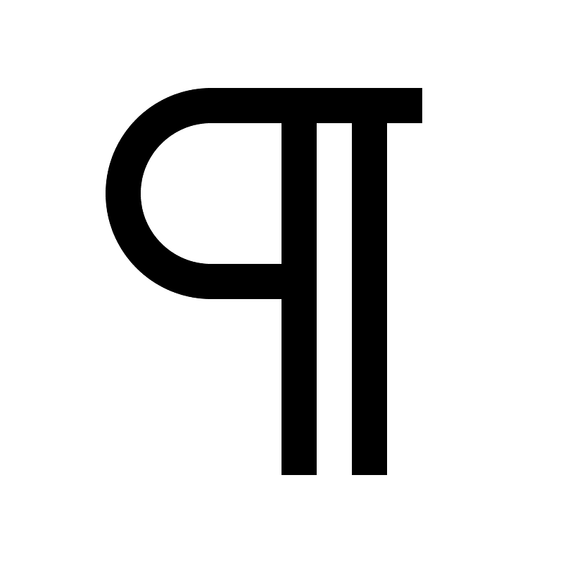 Paragraph icon. Free download transparent .PNG | Creazilla